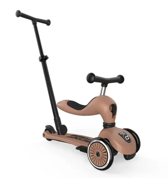Scoot & Ride Highwaykick 1 Push & Go Mocha 2in1 Roller und Laufrad